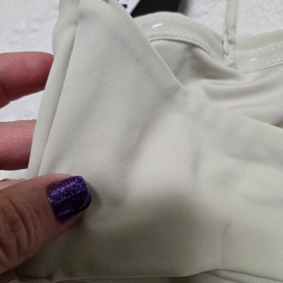 Weekday Bay Swim Top Bandeau off white sz Med Scandi Stockholm - Picture 7 of 9